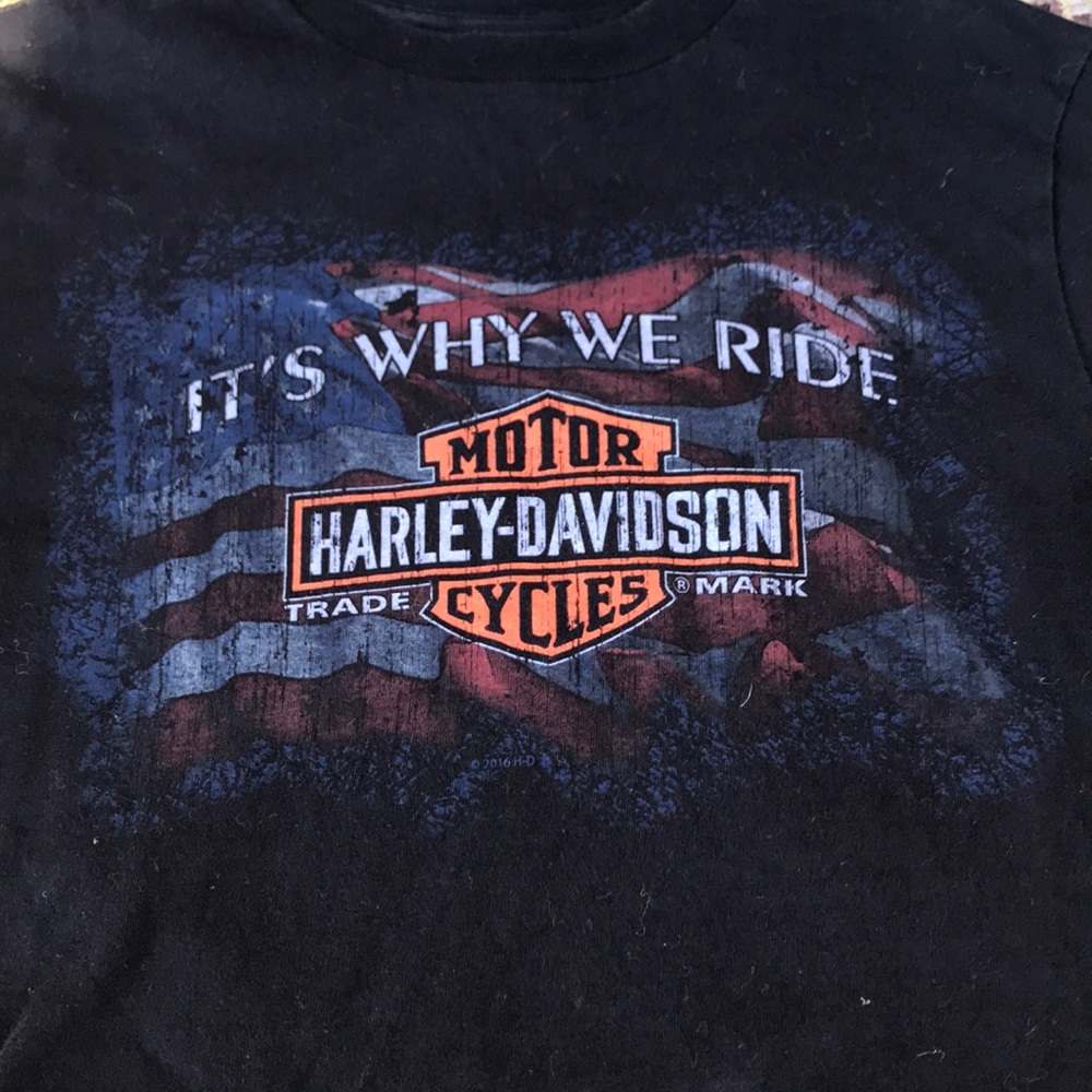 Cropped Harley Davidson T-Shirt